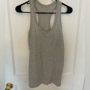 Grey Pima cotton racer tank